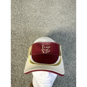 Florida State Seminoles Visor Hat Mens One Size Red Football T.E.A. Strap Back